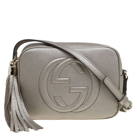 gucci soho crossbody beige|gucci soho crossbody used.